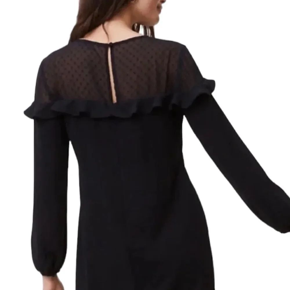 LOFT | Black Long Sleeve Shift Dress - Picture 2 of 9